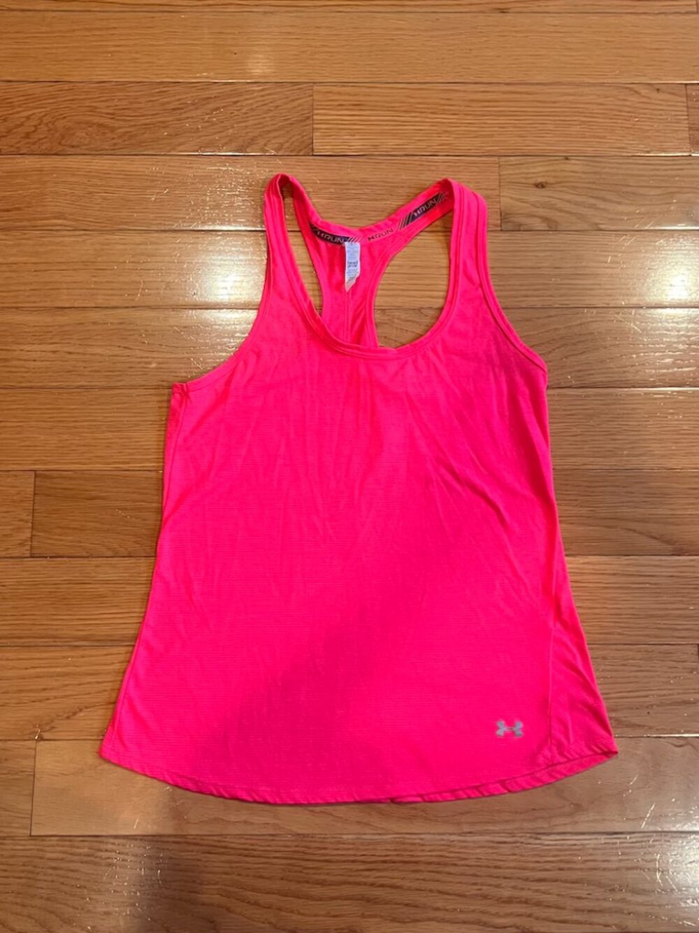 Under Armour HeatGear Pink Racerback Running Tank Top Size Small